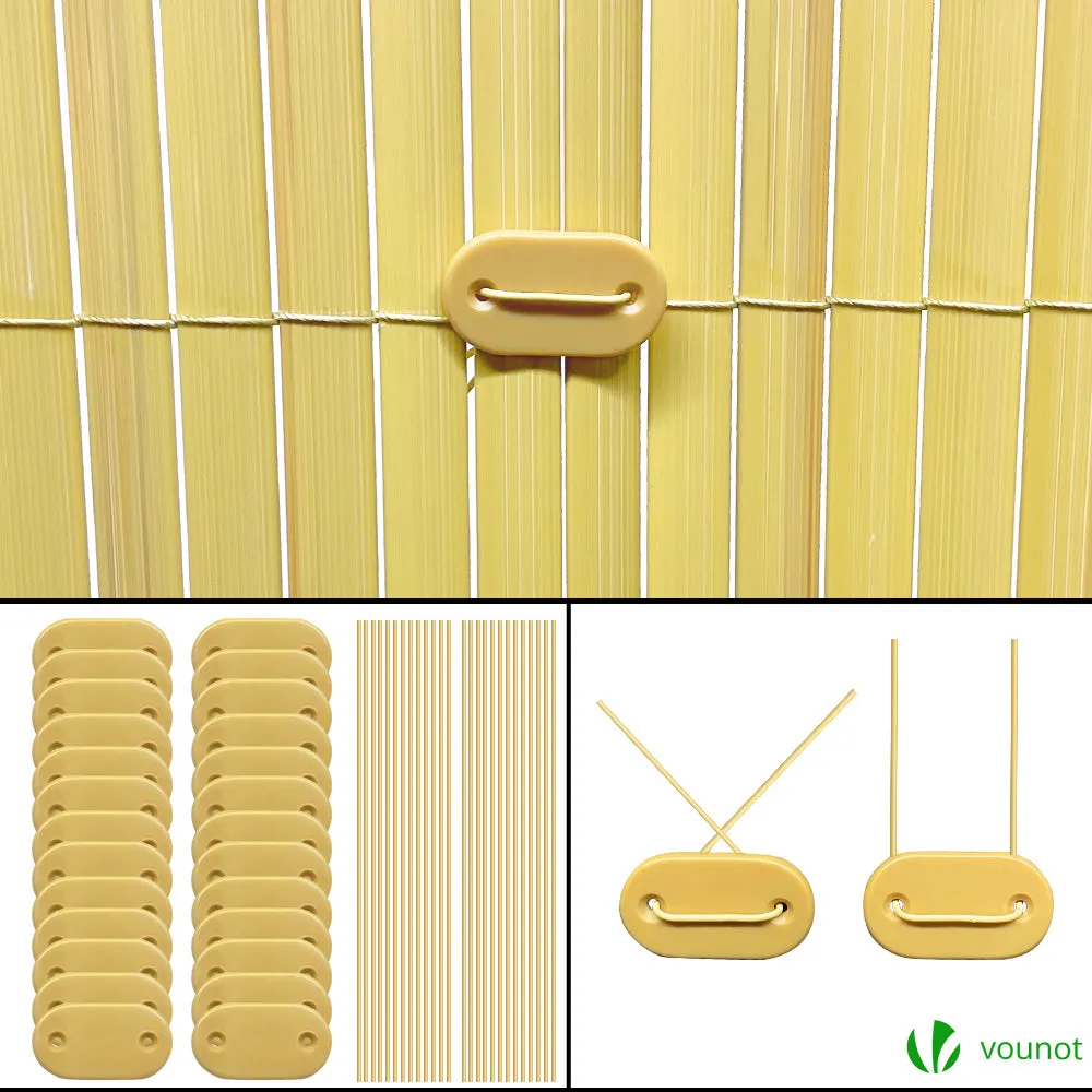 Vounot cannicciato PVC frangivista 80x300 cm beige rinforzato