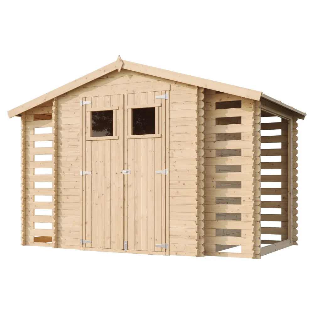 Timbela M391 casetta legno 312x200 cm 6 m² plexiglass