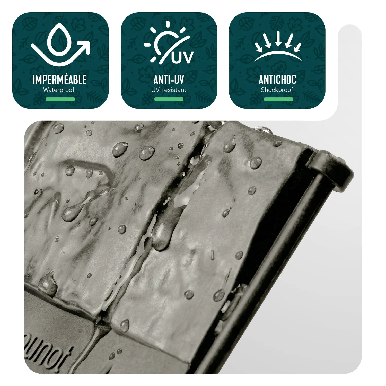 VOUNOT Bordura Giardino Effetto Pietra Grigia 21,4m 140 Pezzi