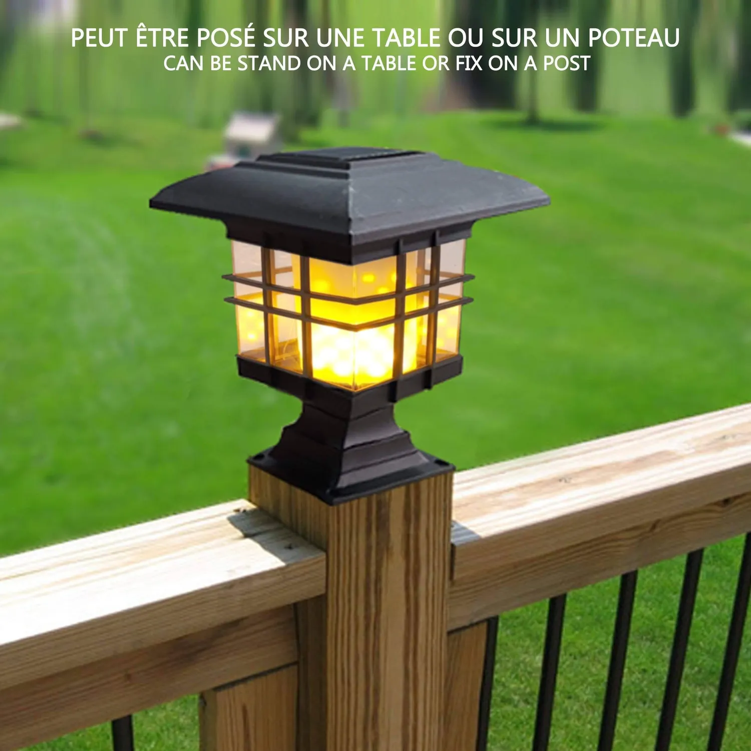 Vounot Lanterna Solare Effetto Fiamma IP65 con Picchetto