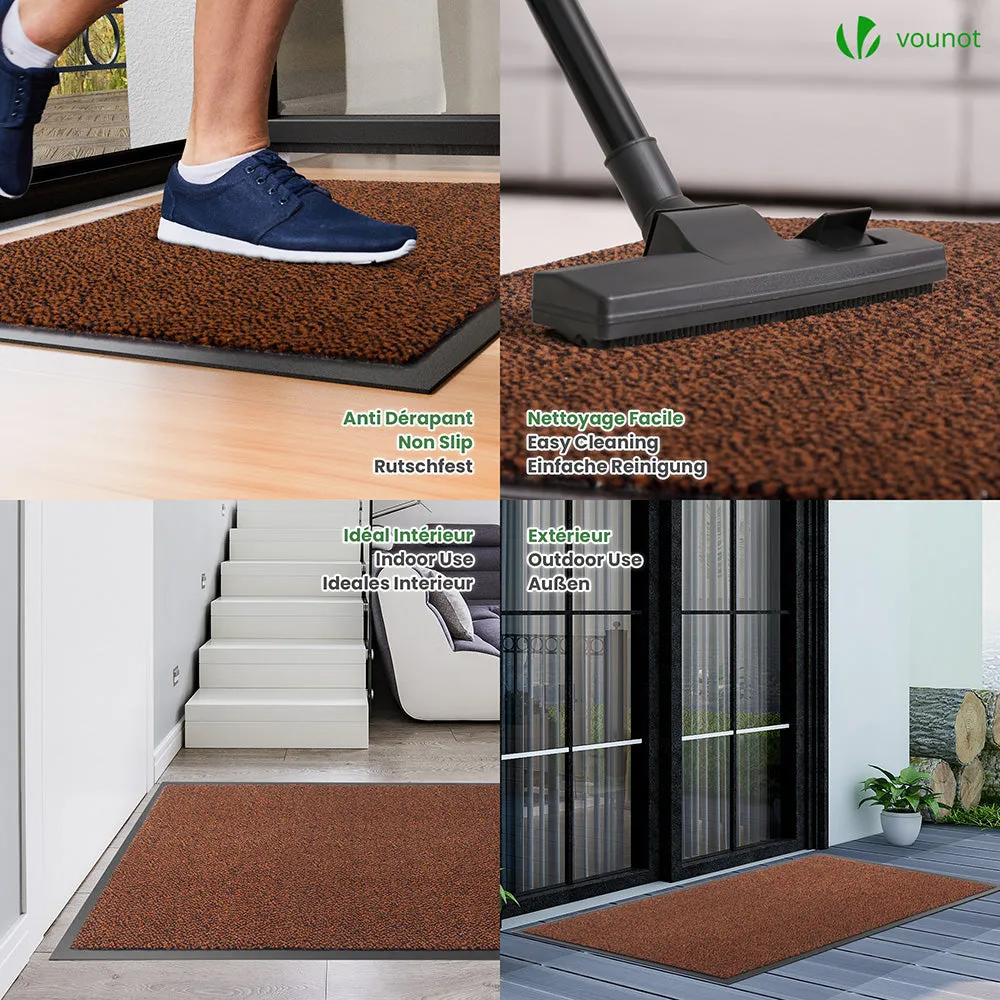 VOUNOT zerbino ingresso 90x120 marrone-nero antiscivolo