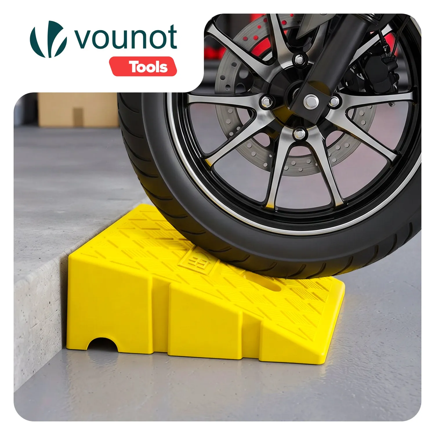 VOUNOT Rampa Marciapiede PP Gialla 25x27x11 2pz