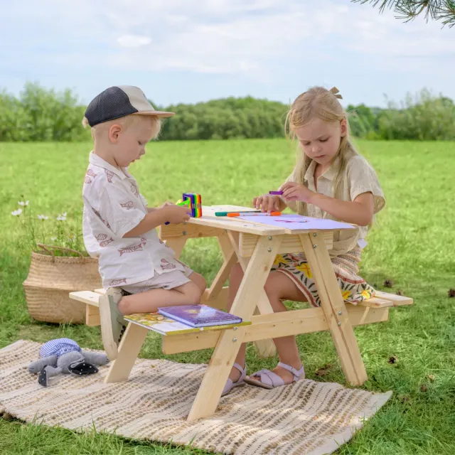 Timbela M012-1 tavolo bambini in legno 3-12 anni