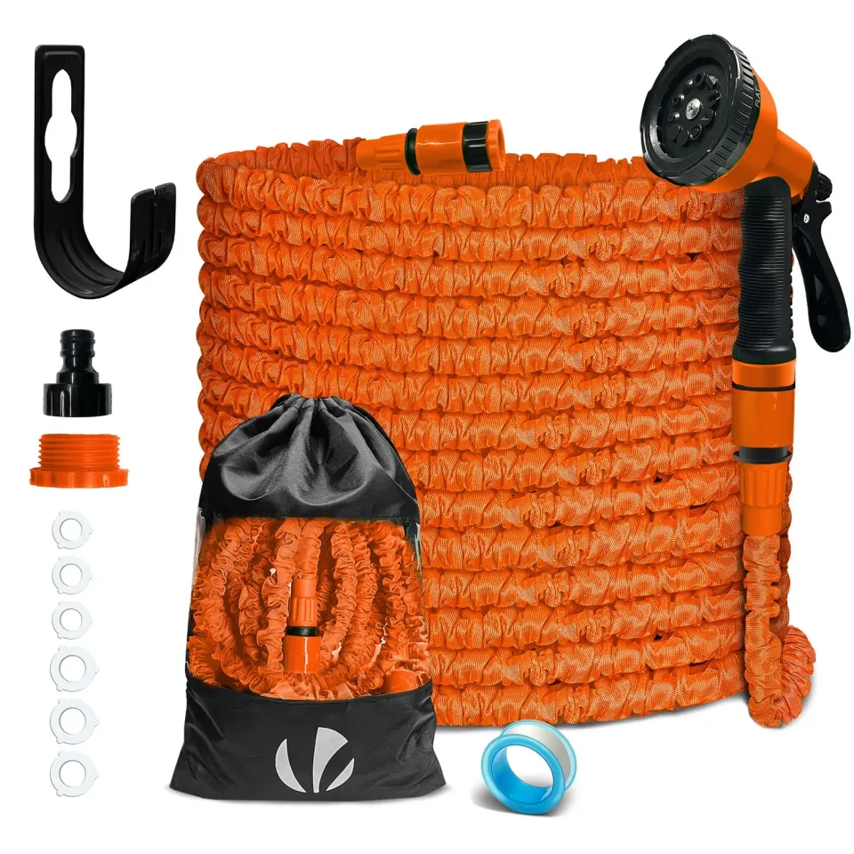 VOUNOT Tubo Giardino Estensibile 30m Arancione