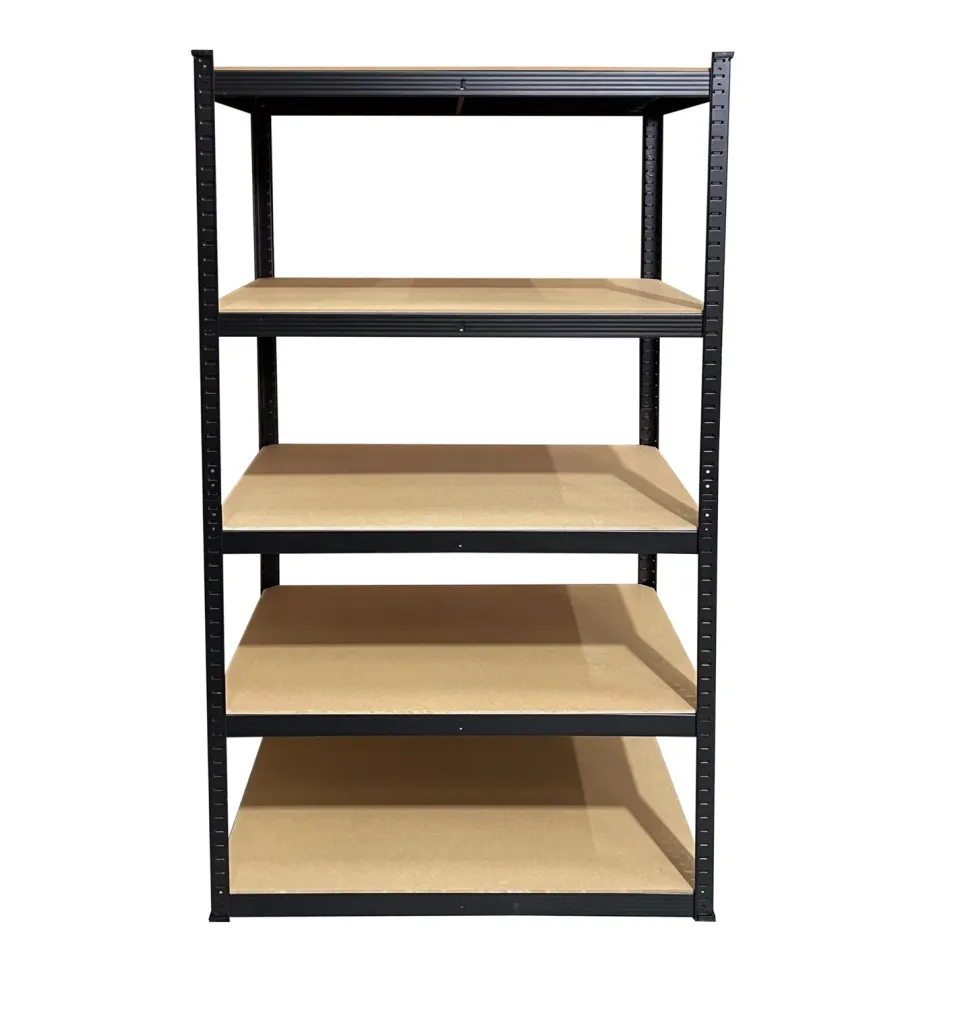 QUICK STAR Scaffale 90x60x180 cm Nero 5 Ripiani Portante