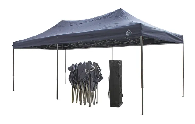 All Seasons Gazebos Robusto 3x6 m gazebo pieghevole blu navy impermeabile
