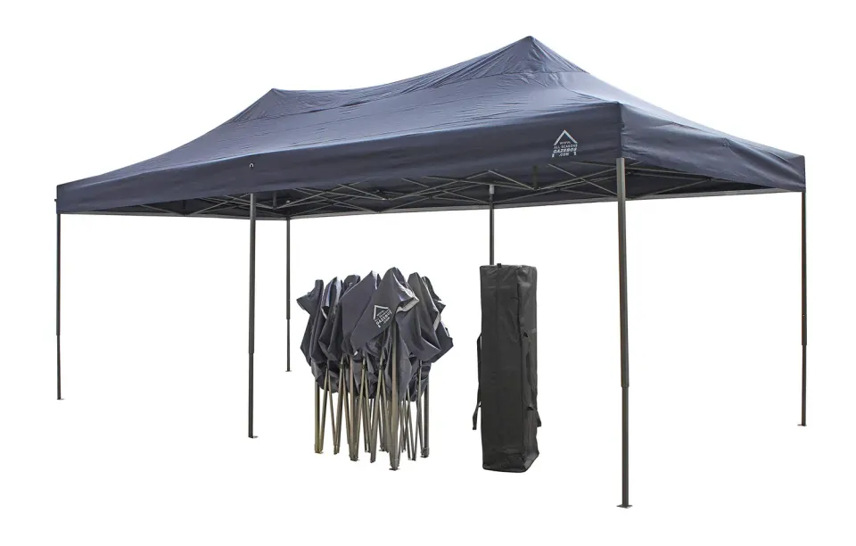All Seasons Gazebos Robusto 3x6 m gazebo pieghevole blu navy impermeabile