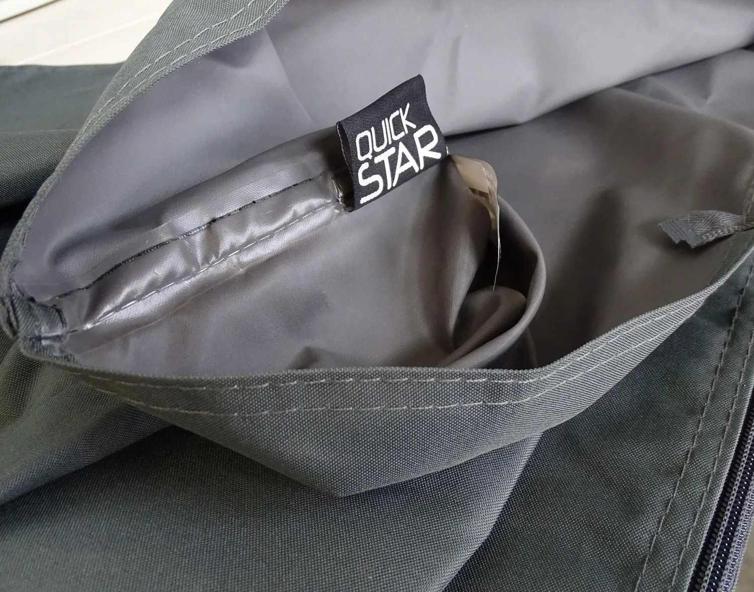 Quick Star London custodia tendalino 4 m grigia con cerniera