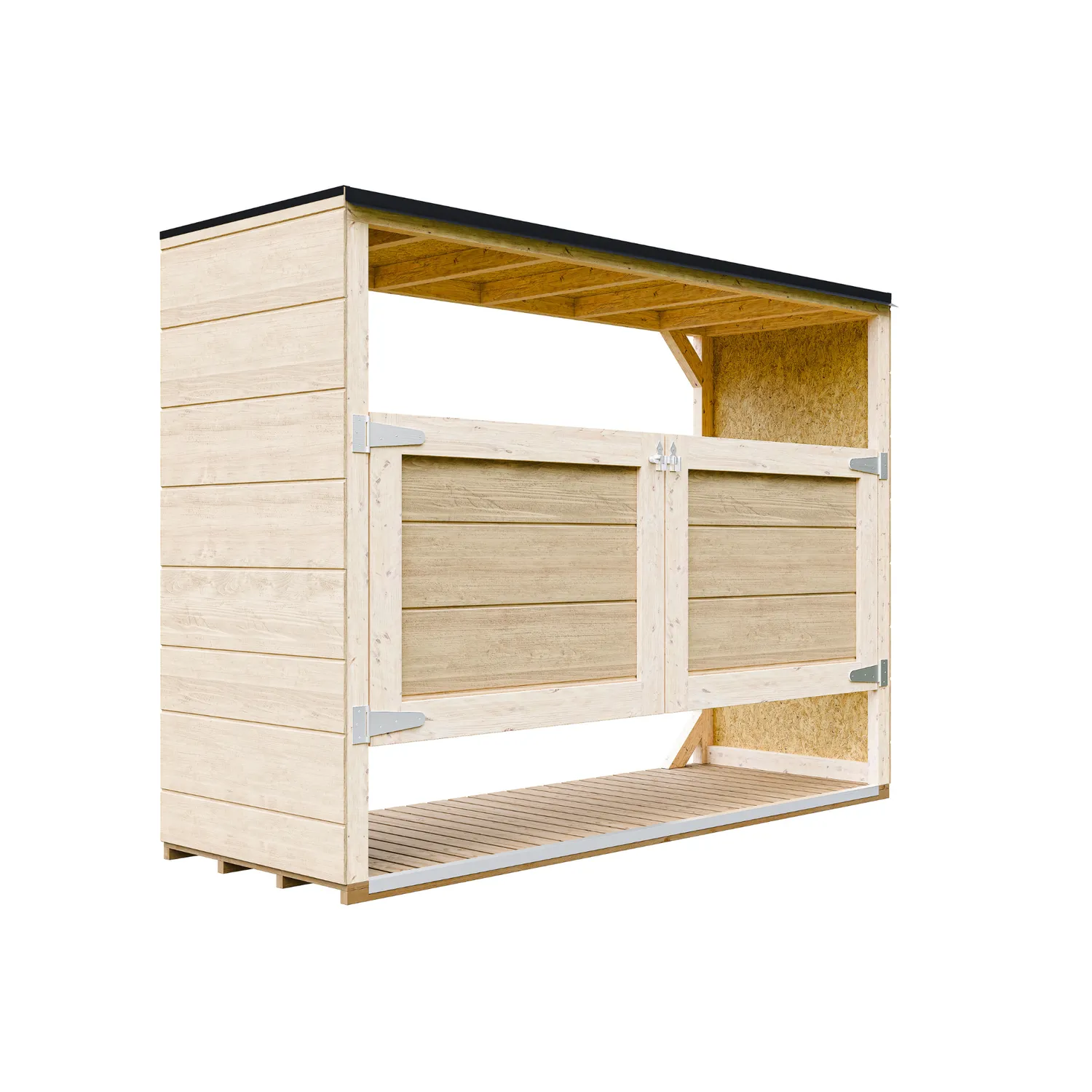 Timbela M982A copribidoni in legno 3x240L da esterno