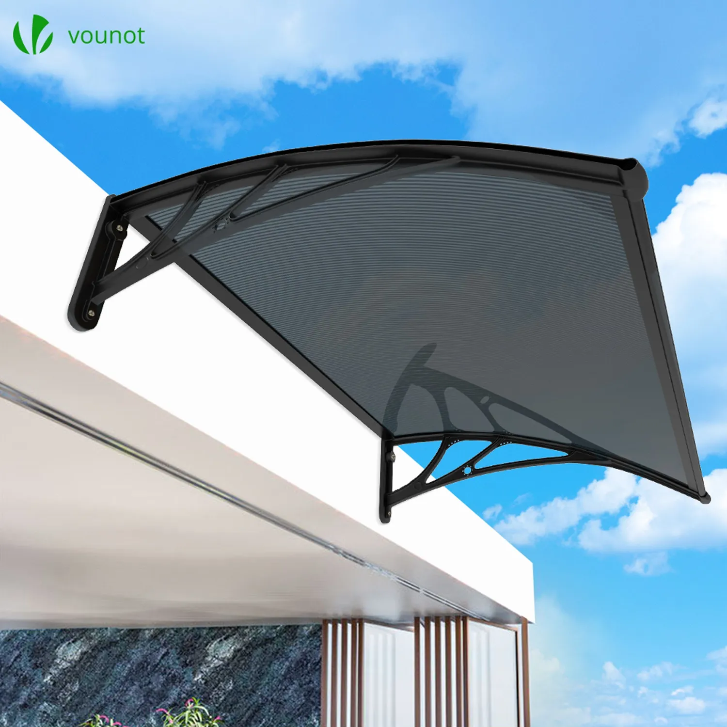 Vounot pensilina porta 120x80cm policarbonato antracite