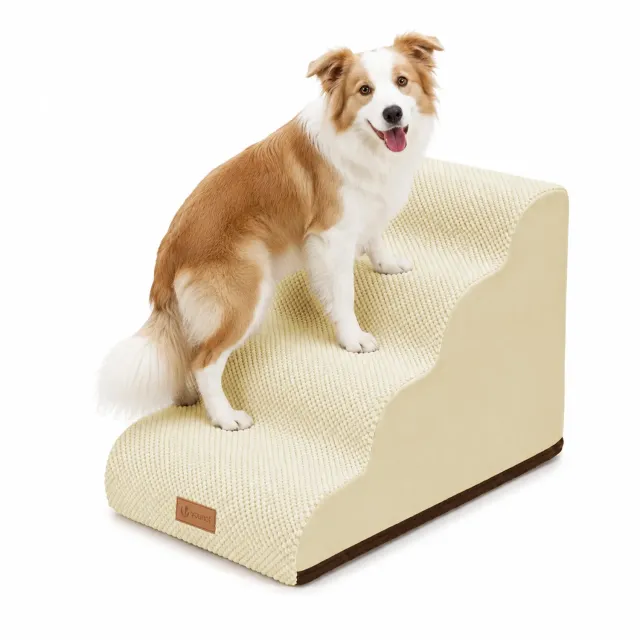 VOUNOT Scala Cane 72x40x50cm Rampa Beige 3 Gradini