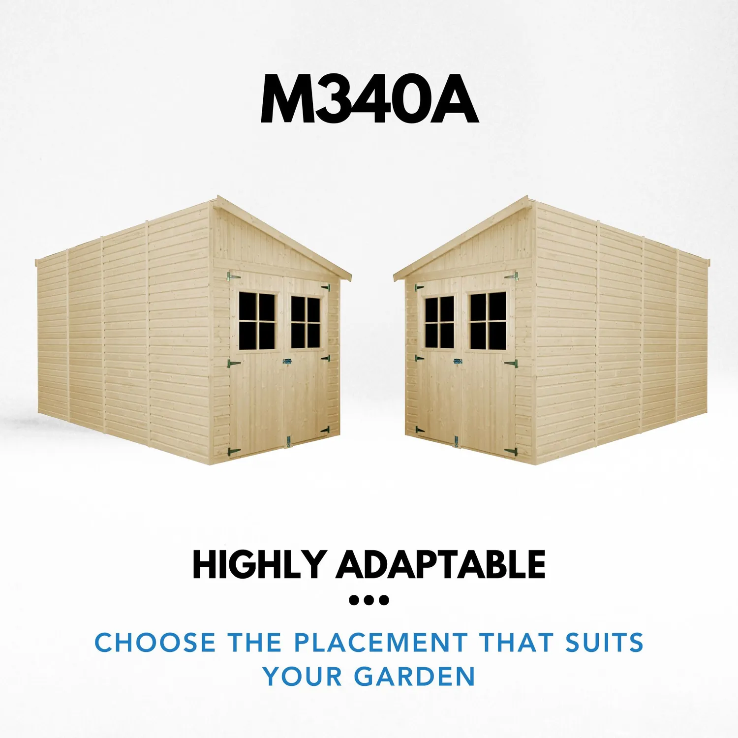 Timbela M340A casetta legno 205x395 cm 8 m²