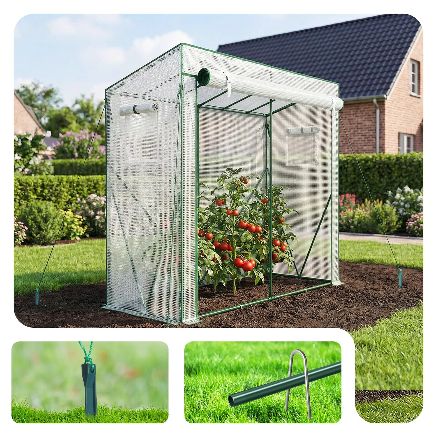 VOUNOT Serra Giardino Pomodori 200x77x170 Bianca