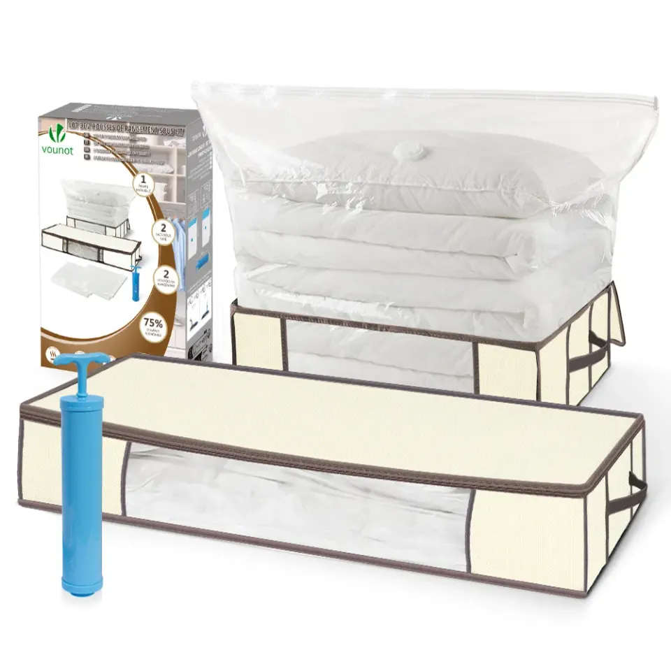 VOUNOT Set 5 Sacchi Sottovuoto Sottoletto con Pompa