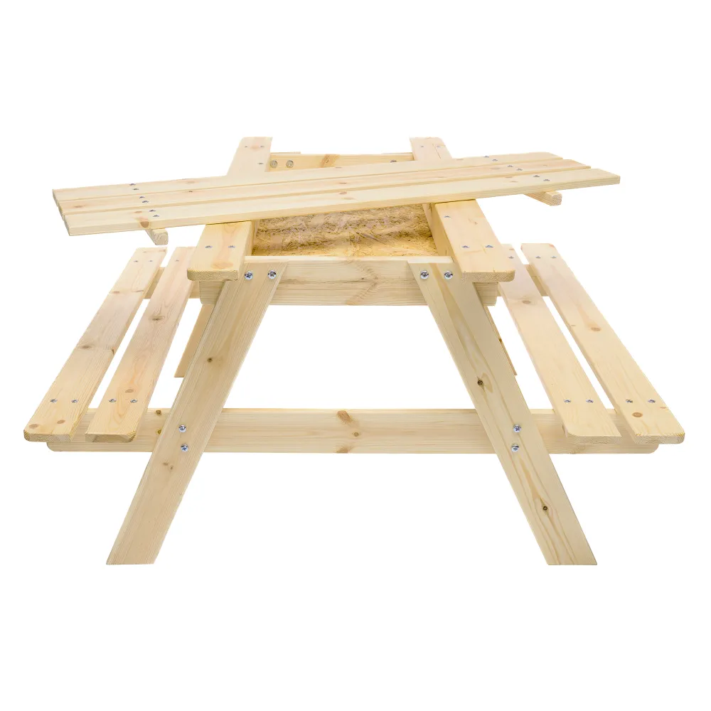 Timbela M010-1 tavolo legno bambini con sabbiera 3-12 anni