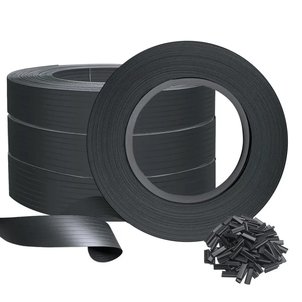 VOUNOT Lamelle PVC frangivista 300m nero anti-UV