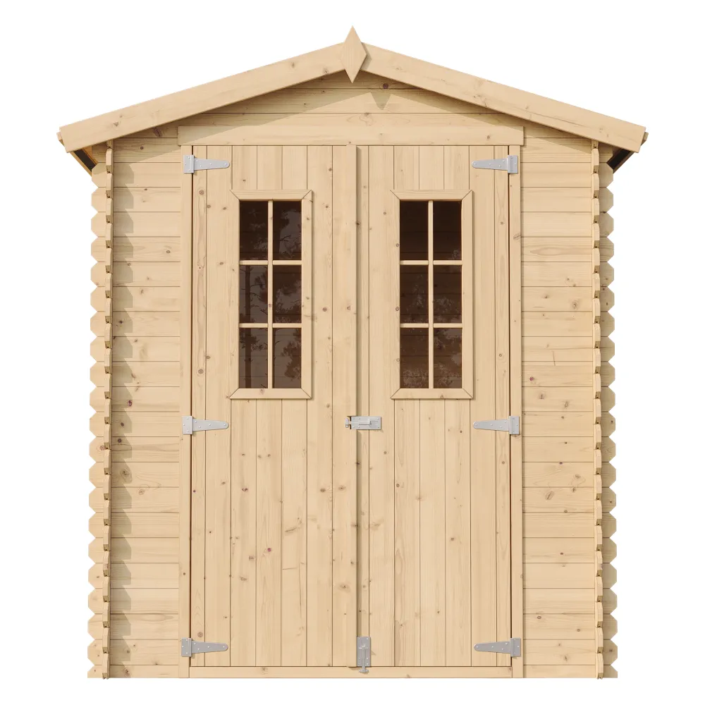 Timbela M367C casetta legno 180x130 cm 2 m² con finestre