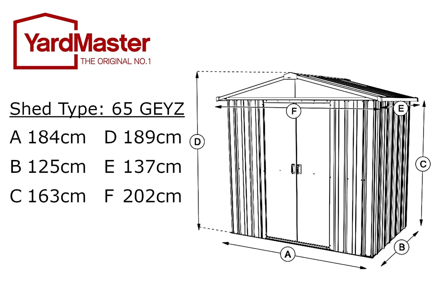 Yardmaster Emerald Deluxe 6x5 casetta metallo verde