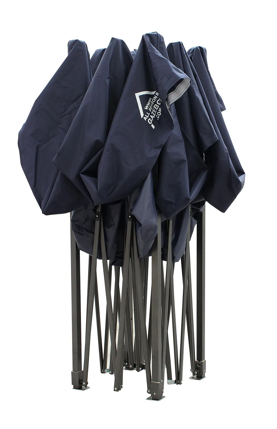 All Seasons Gazebos Robusto gazebo pieghevole 3x3 m blu marino impermeabile