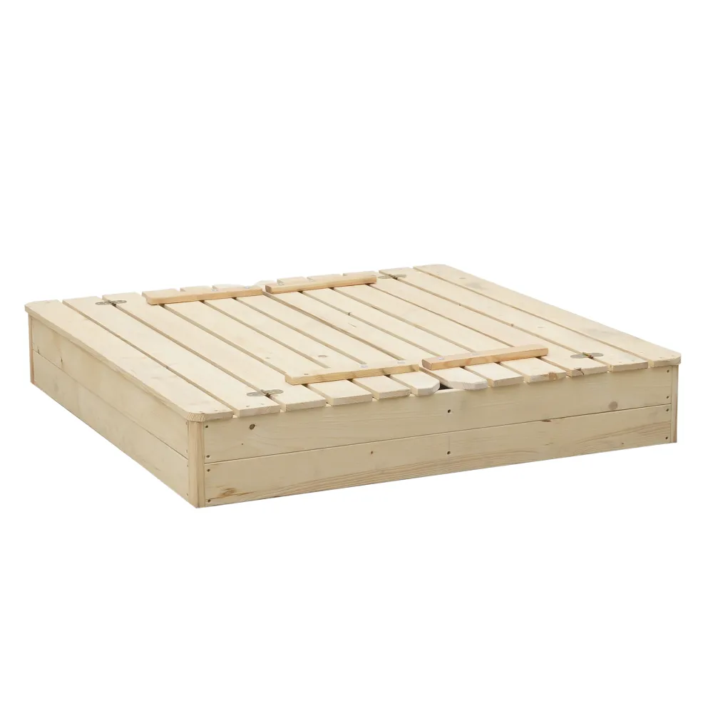 Timbela M051-1 sabbiera legno con coperchio panchina