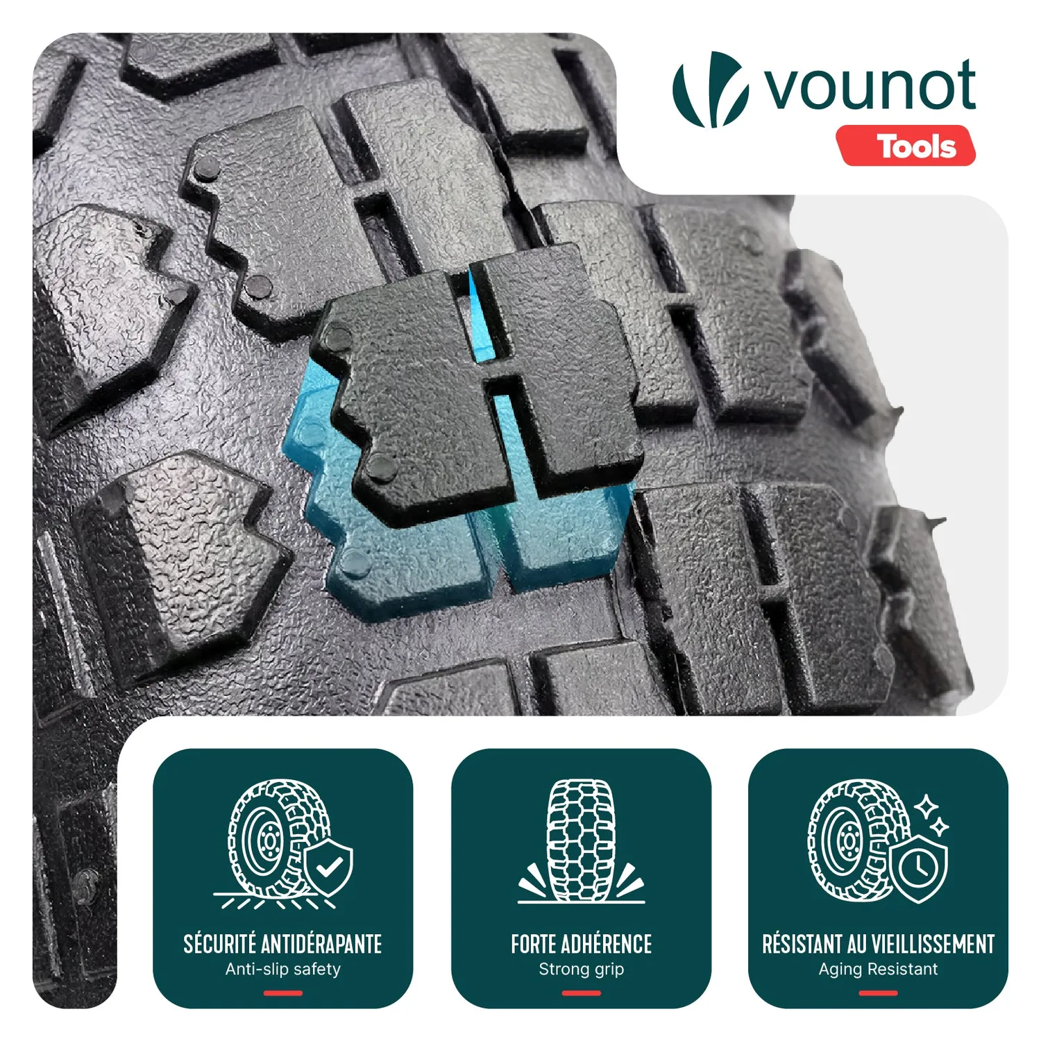Vounot 3.50-4 ruota pneumatica carriola foro 16 mm