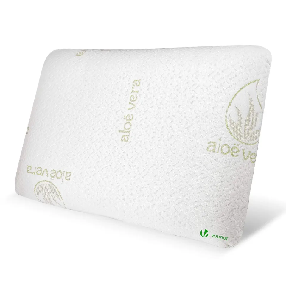 Vounot Cuscino Memory Foam Aloe Vera 60x40 cm ipoallergenico