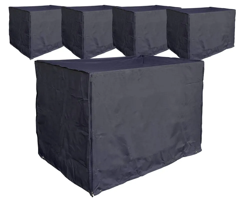 QUICK STAR Copertura 125x85x87 Nera PVC 5 Pezzi