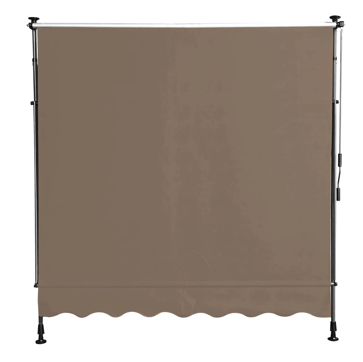 QUICK STAR Tenda Sole Morsetto Beige 200x130 cm Senza Fori