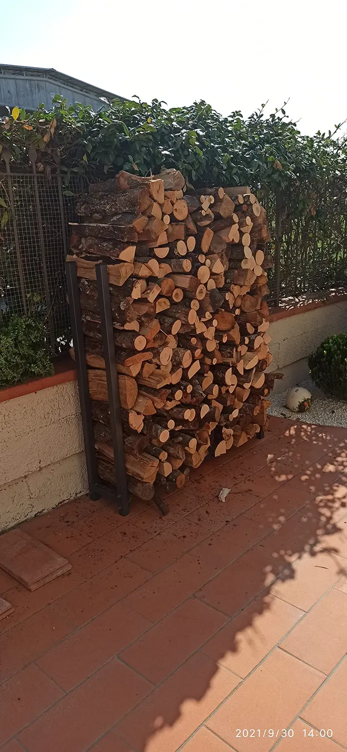 QUICK STAR 200x25x115 cm scaffale legna metallo con telo
