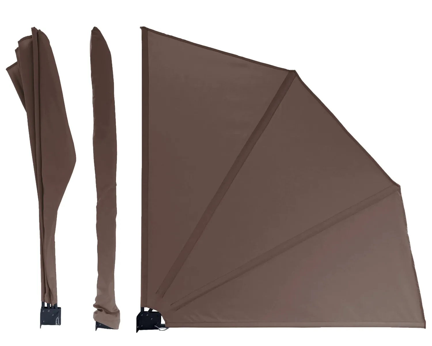 Quick Star Frangivista balcone 140x140 rosso arancione 2 pezzi