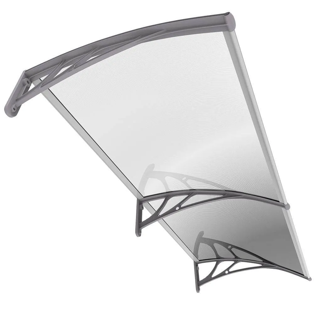 VOUNOT Pensilina Porta Policarbonato Grigia 200x80 cm