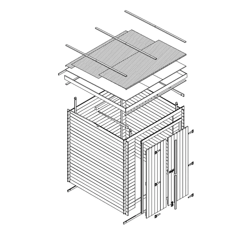 Timbela M309C1 casetta legno 3,53 m² ricovero esterno