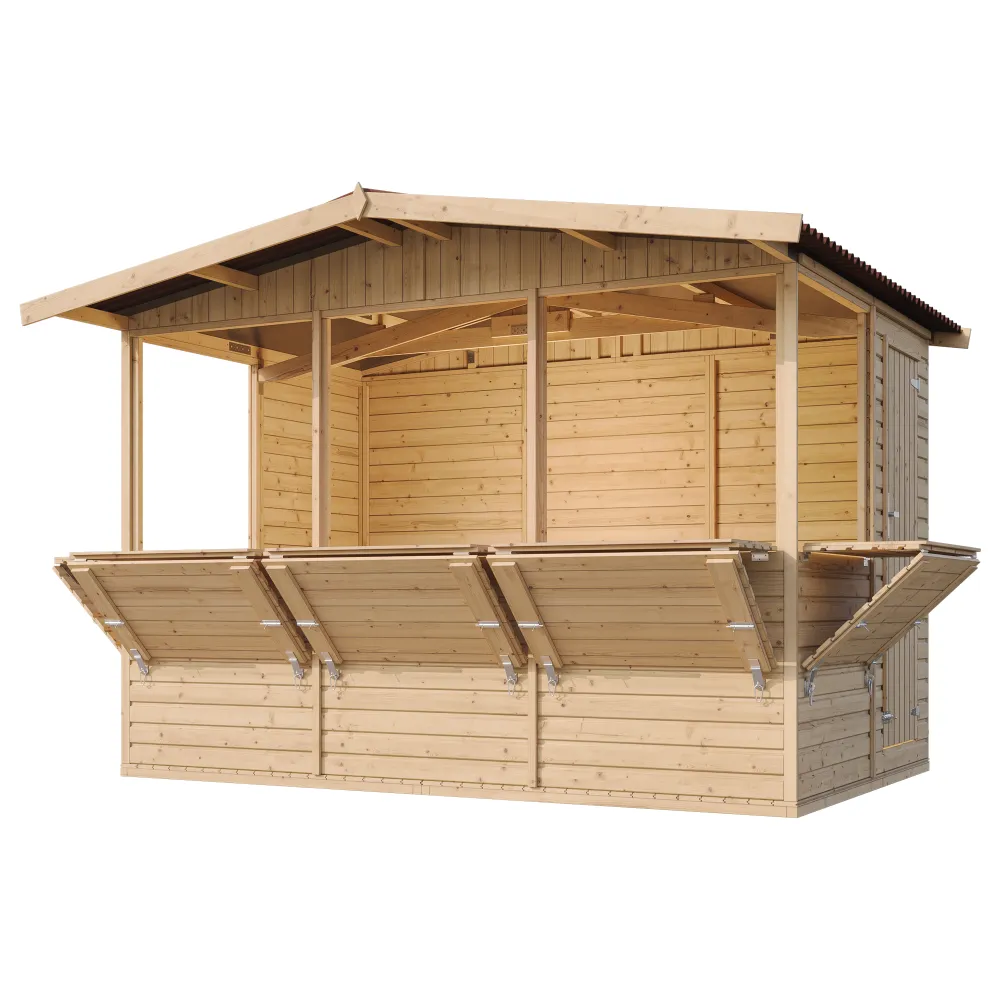 Timbela M150B stand vendita legno 303x199 6 mq 5 finestre