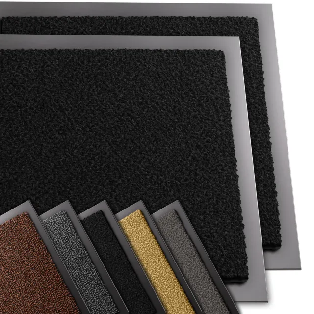 VOUNOT zerbino ingresso 40x60 cm nero set 2 pezzi antiscivolo