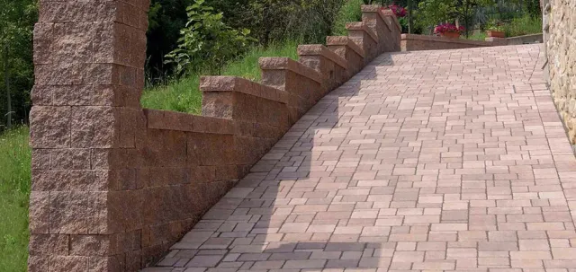 Progetto Esterno Muro Antico blocchi muretto modulare