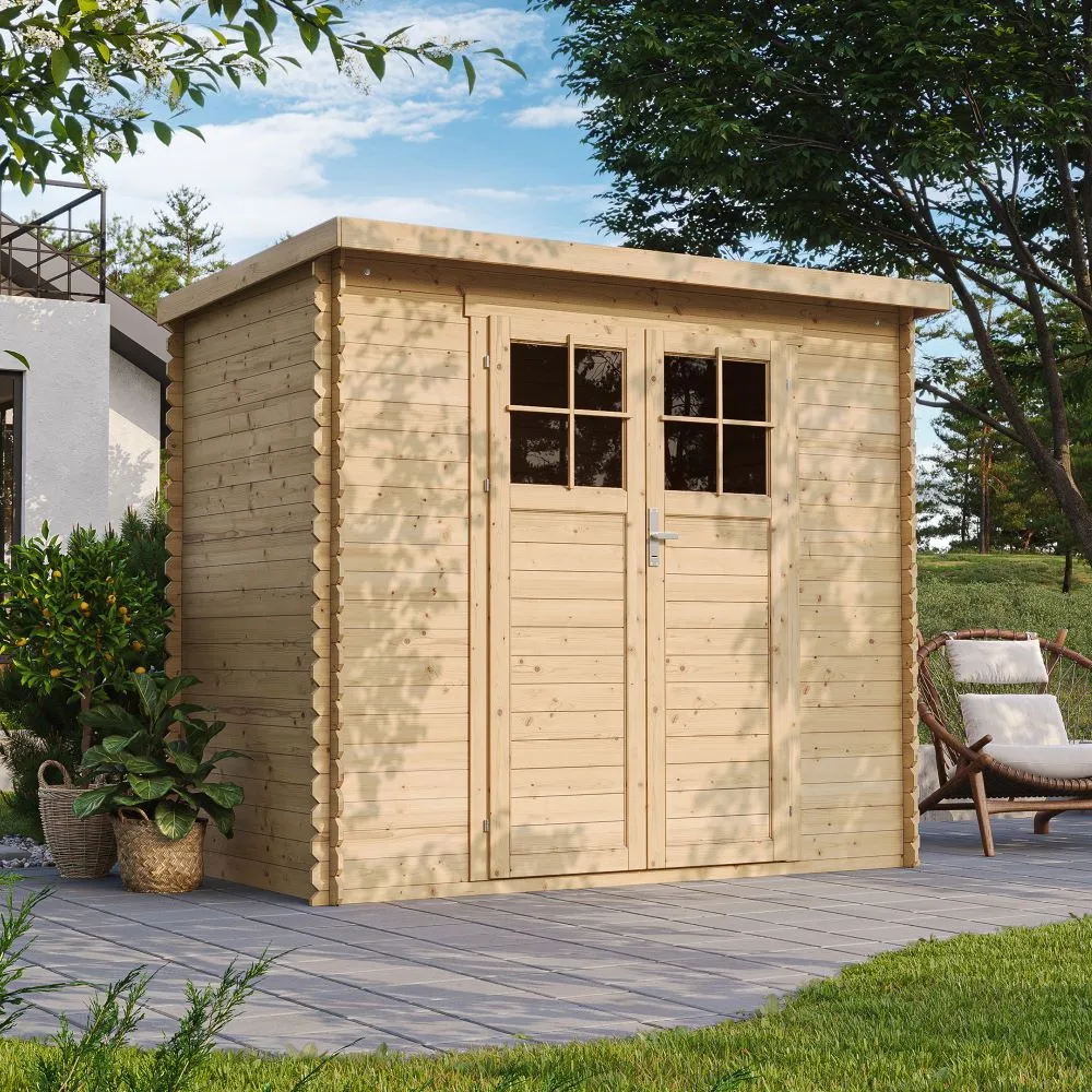 Timbela M310F casetta in legno 235x130 cm 3 m² porta F
