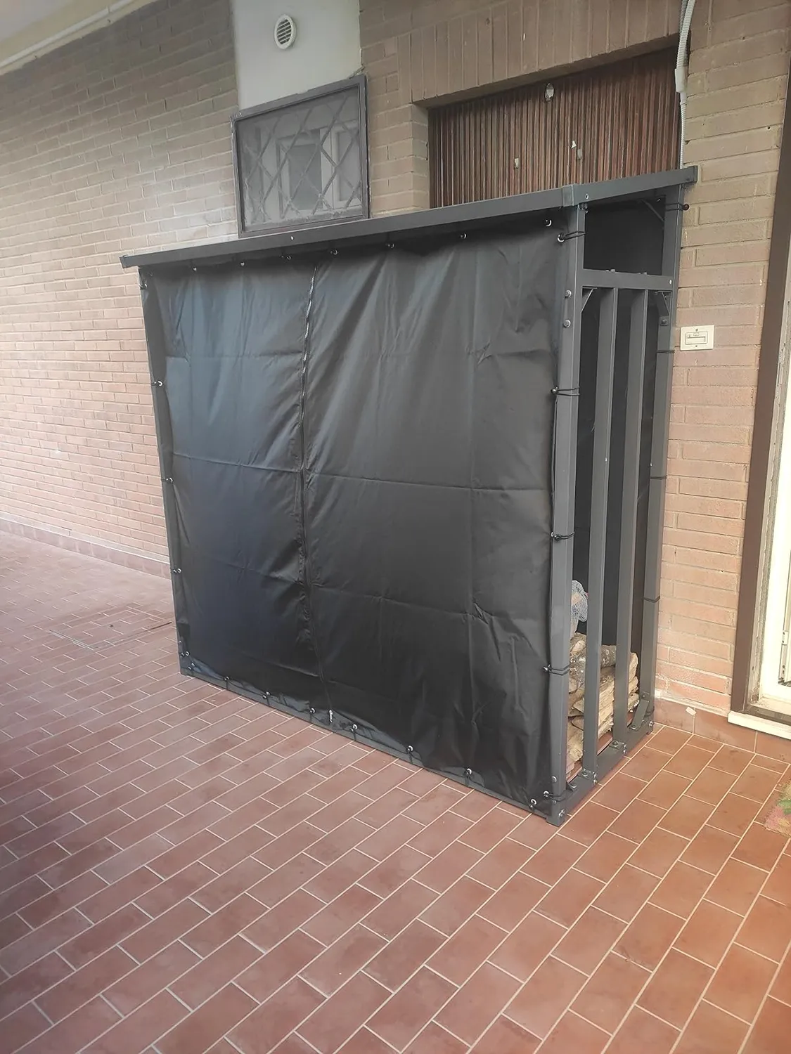 QUICK STAR 185x70x185 cm legnaia metallo antracite 2,3 m3