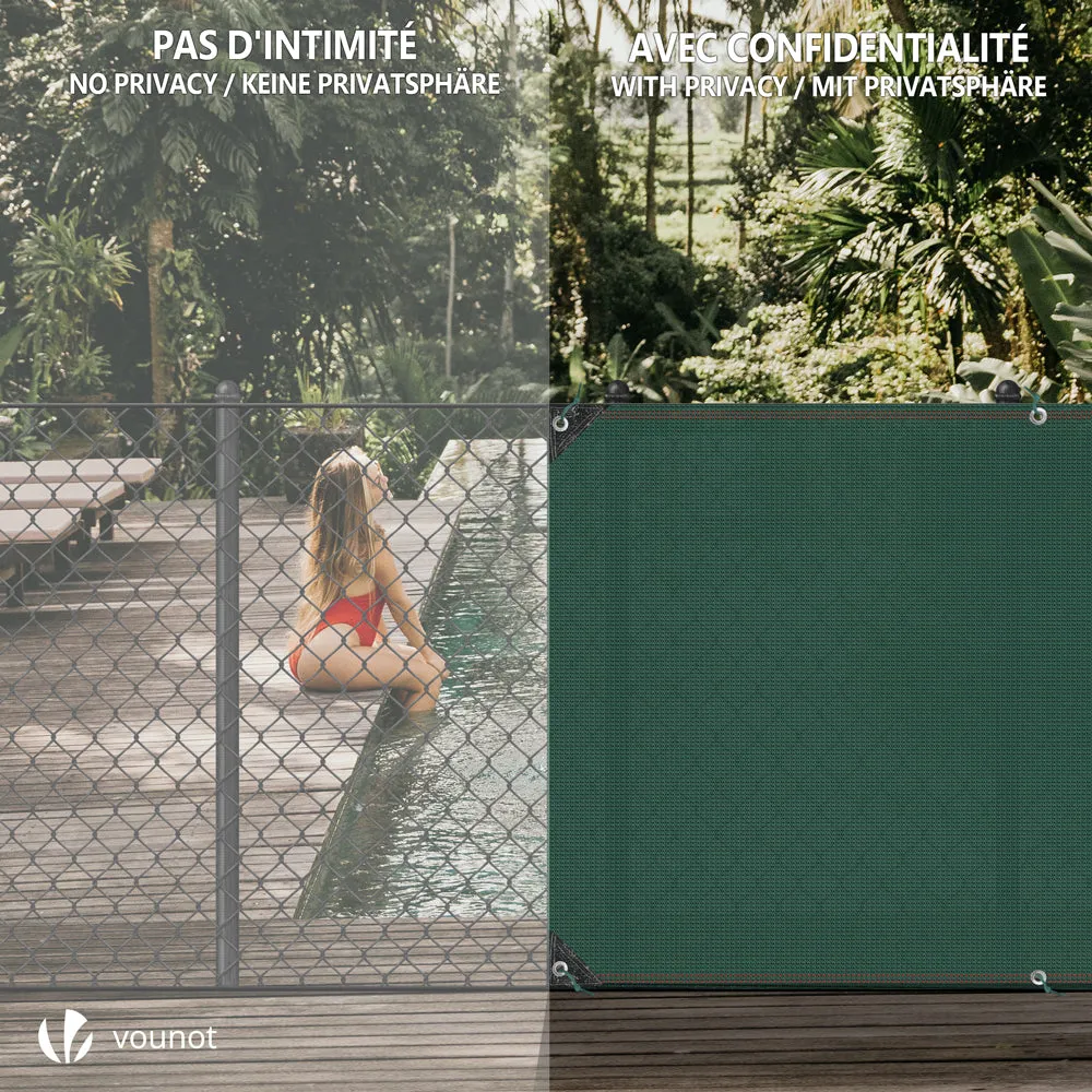 VOUNOT Frangivista 1x20m Verde HDPE 230g con Fascette