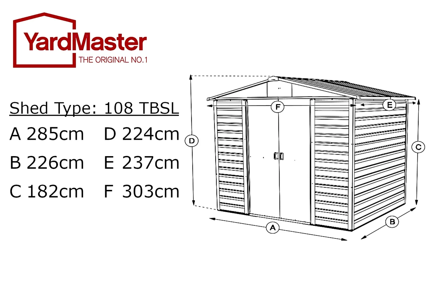 Yardmaster Brandenburg 108 TBSL casetta taupe grande