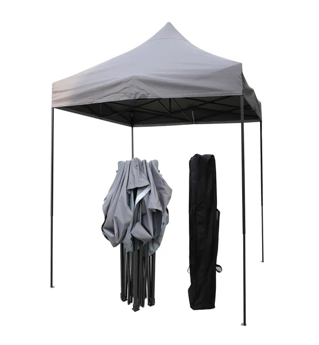All Seasons Gazebos Robusto 2m x 2m gazebo pieghevole grigio metallico impermeabile