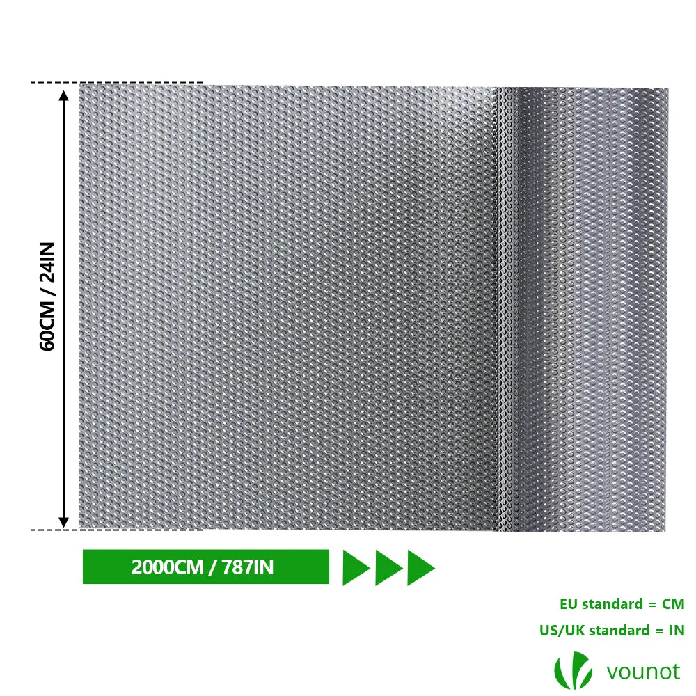 VOUNOT Isolante Termico Bolle Alluminio 0,6x20 m Riflettente