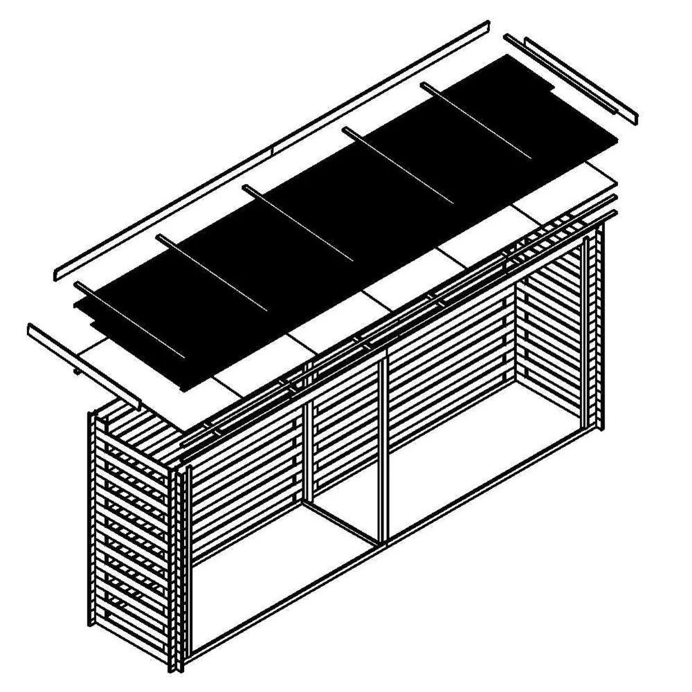 Timbela M203 legnaia legno 456x100 cm 7 m³
