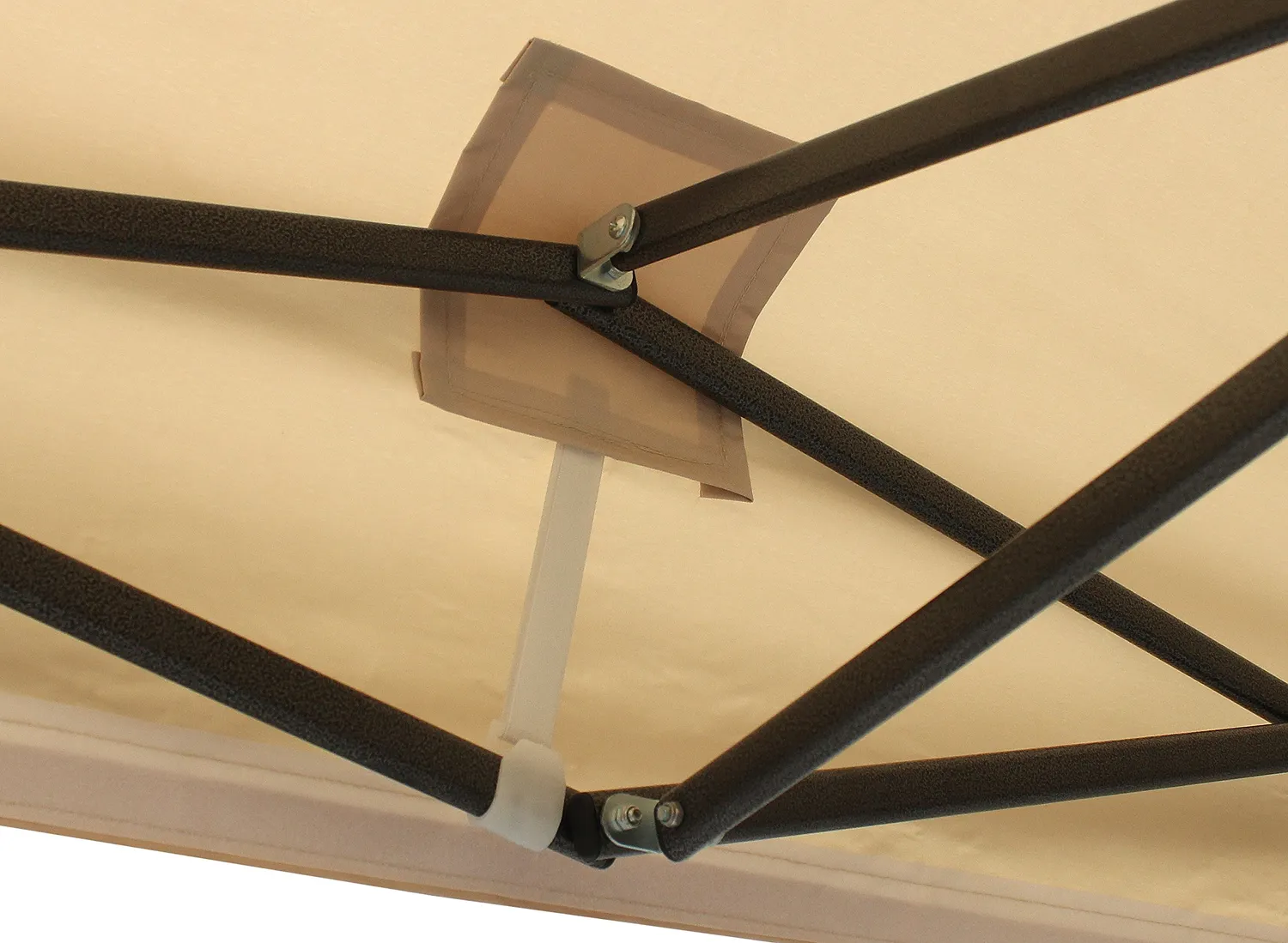 All Seasons Gazebos Robusto 2m x 2m gazebo pieghevole beige impermeabile