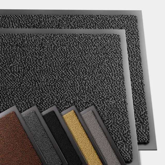 Vounot set 2 zerbini 60x90 cm grigio-nero antiscivolo