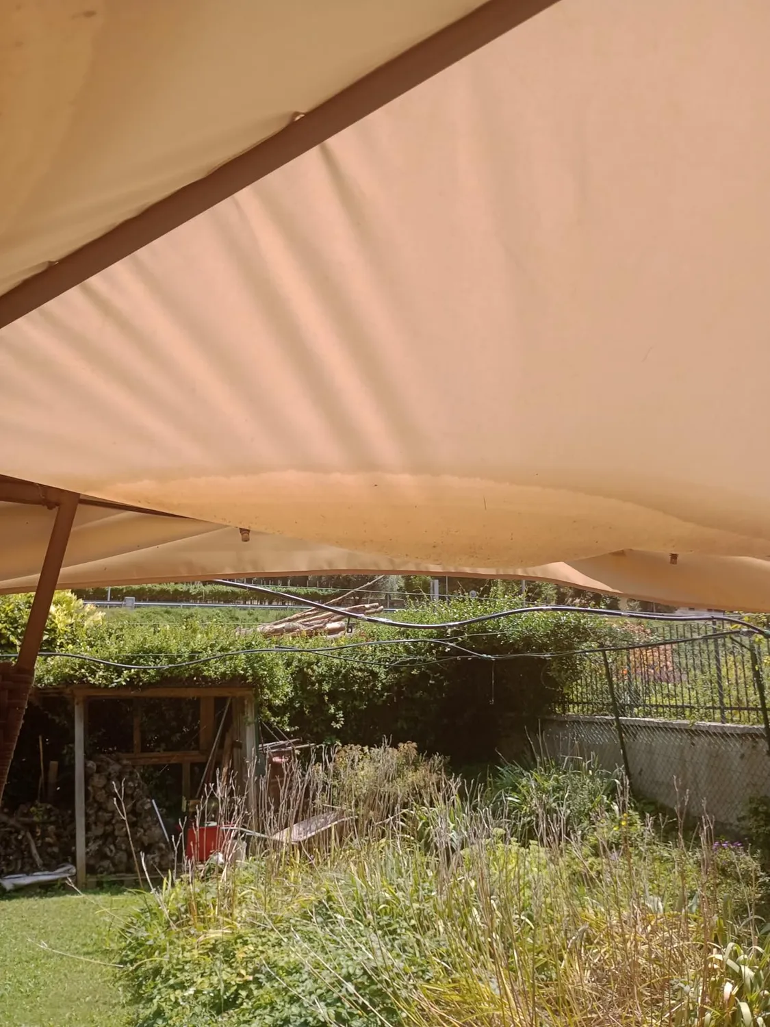 QUICK STAR Telo Ricambio Gazebo 3x3 Beige PVC