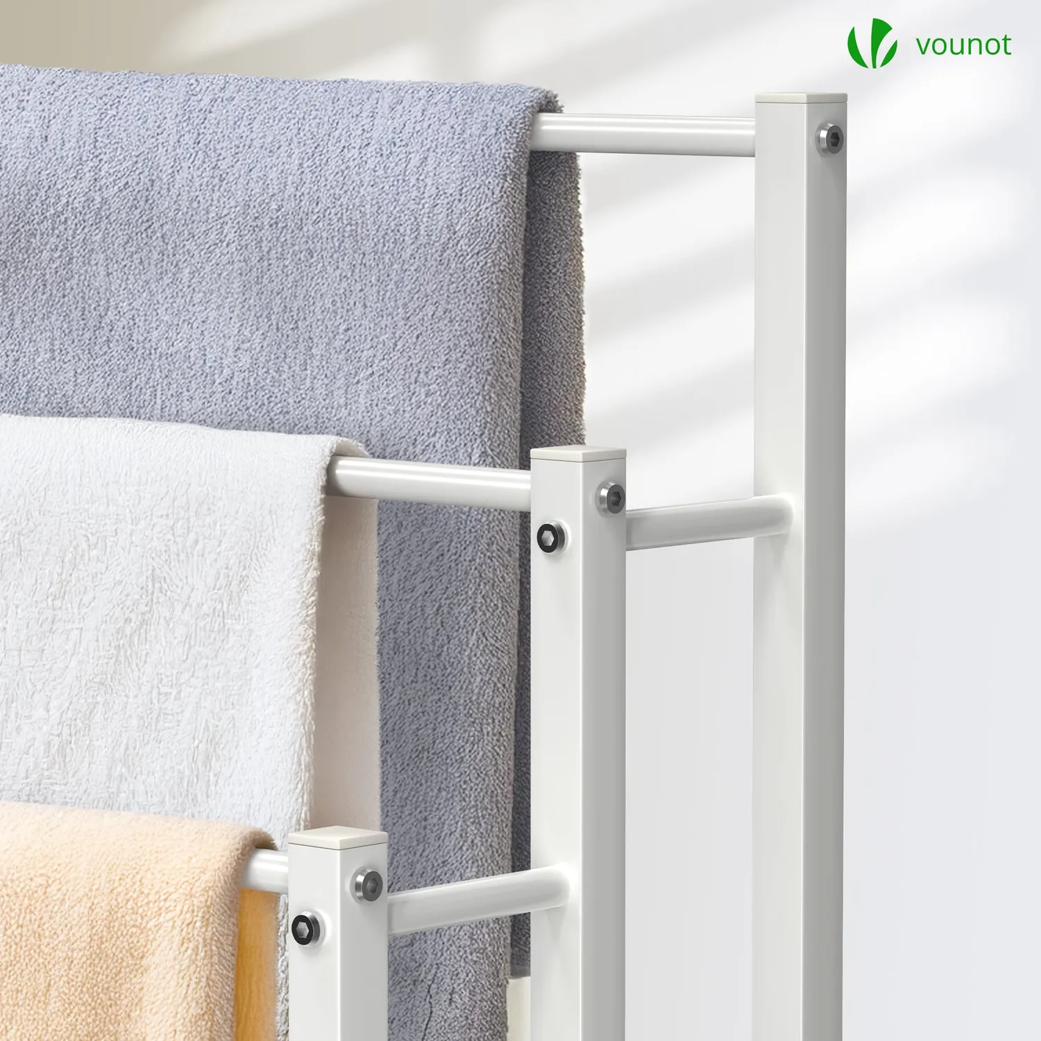 Vounot portasalviette piantana bagno bianco 3 livelli