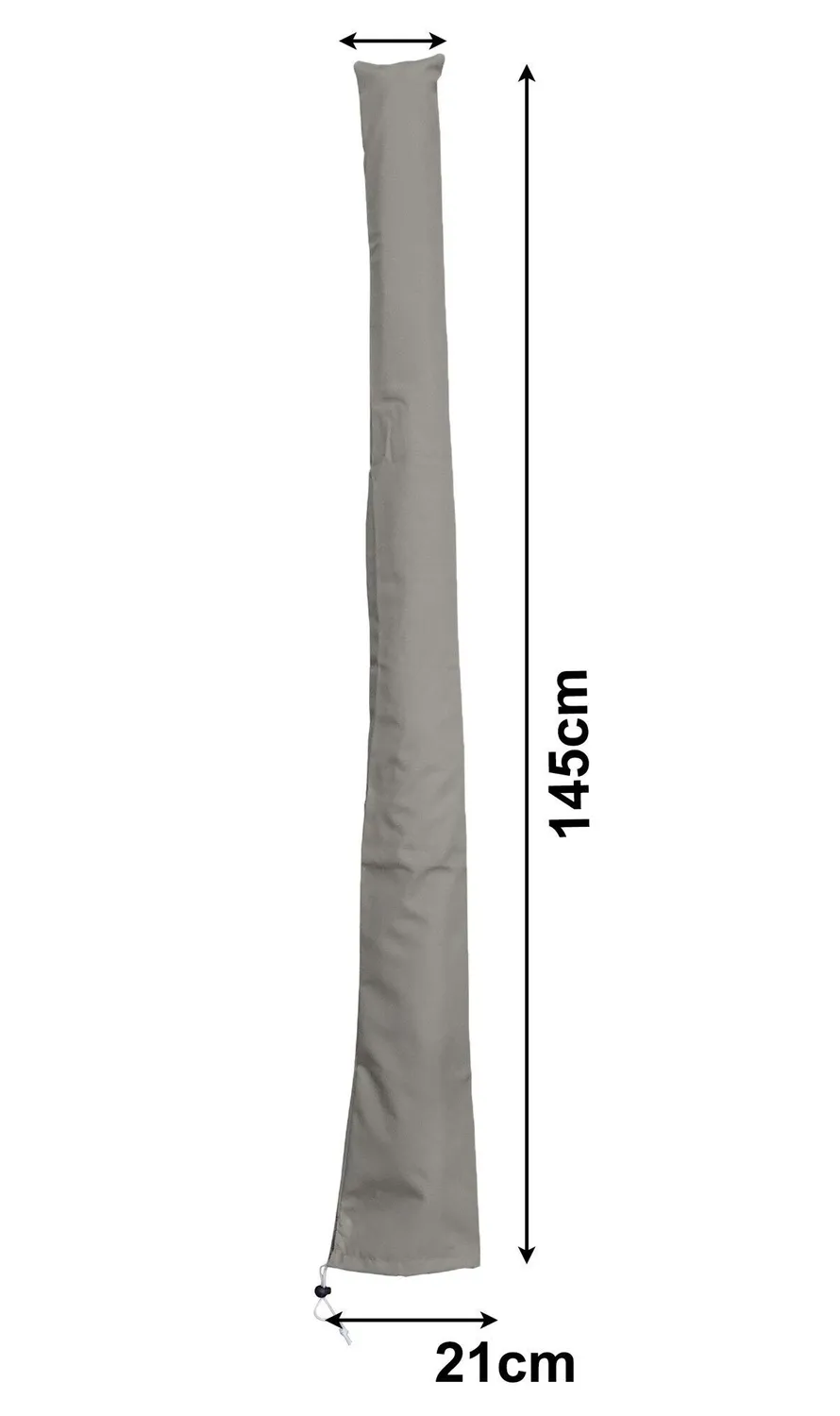 Quick Star ombrellone da balcone 2x1,25 m grigio pieghevole