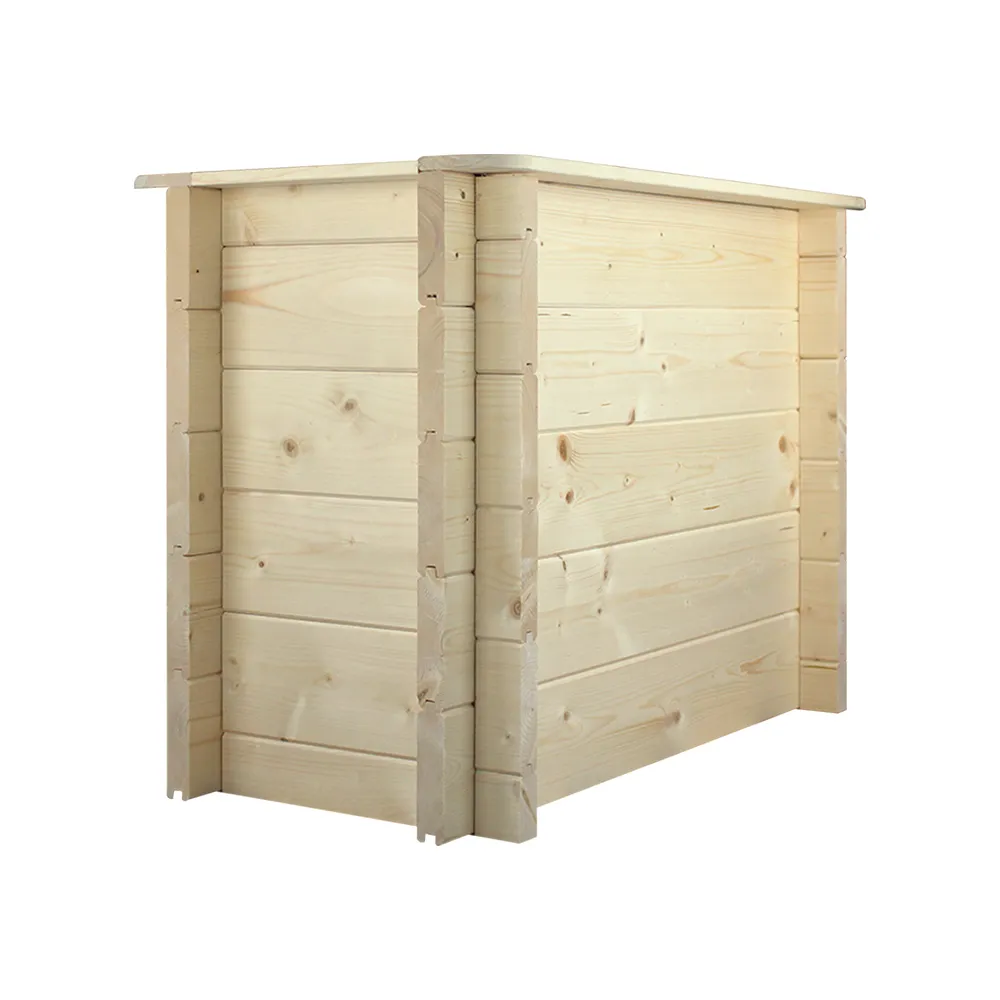 Timbela M612 fioriera legno da esterno 38x78 cm H57