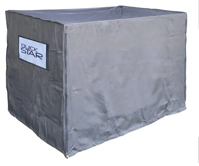 QUICK STAR copertura box griglia 125x85x87 cm grigia impermeabile