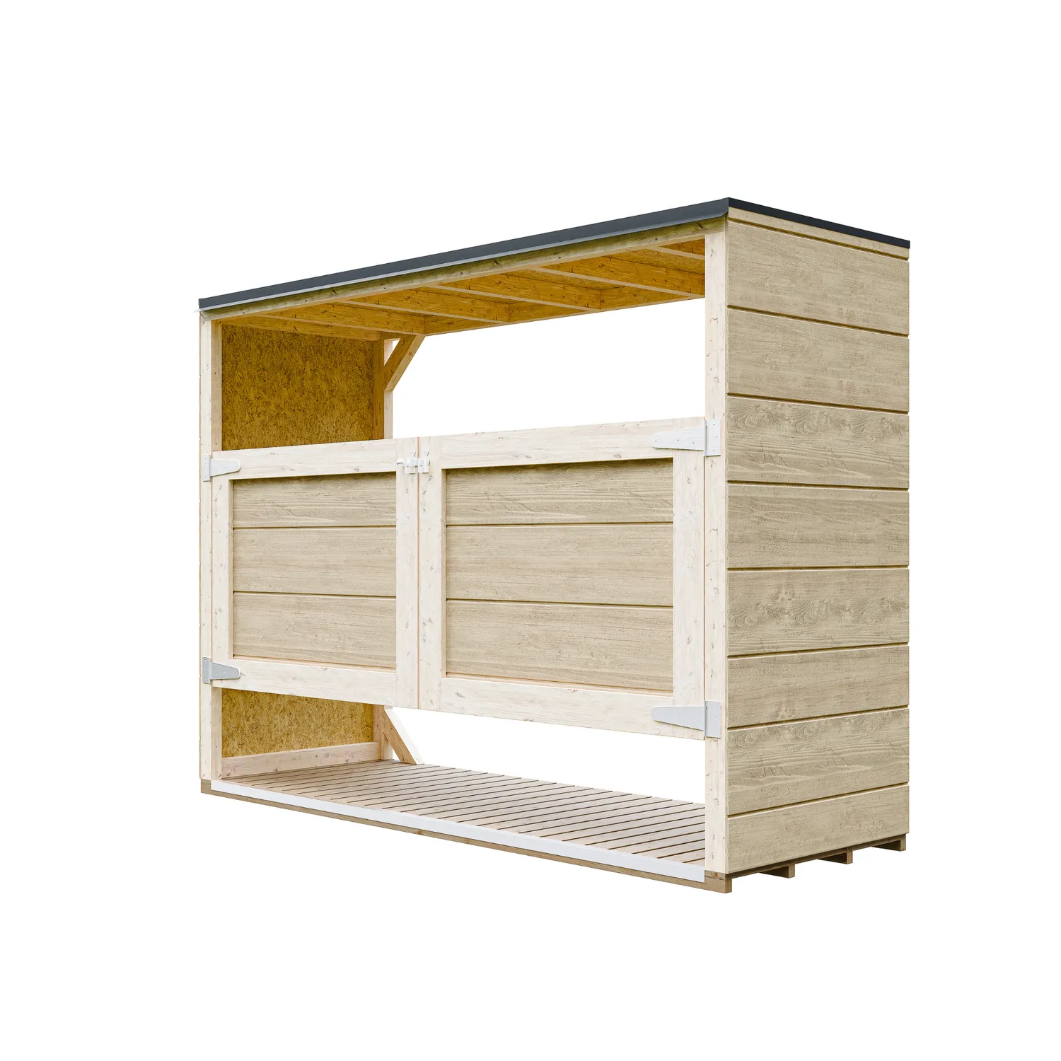 Timbela M982A copribidoni in legno 3x240L da esterno